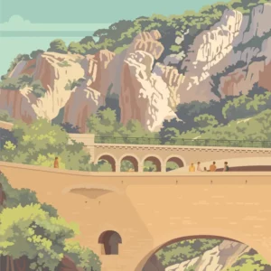 Gros plan de l'illustration Gorges de l'Hérault
